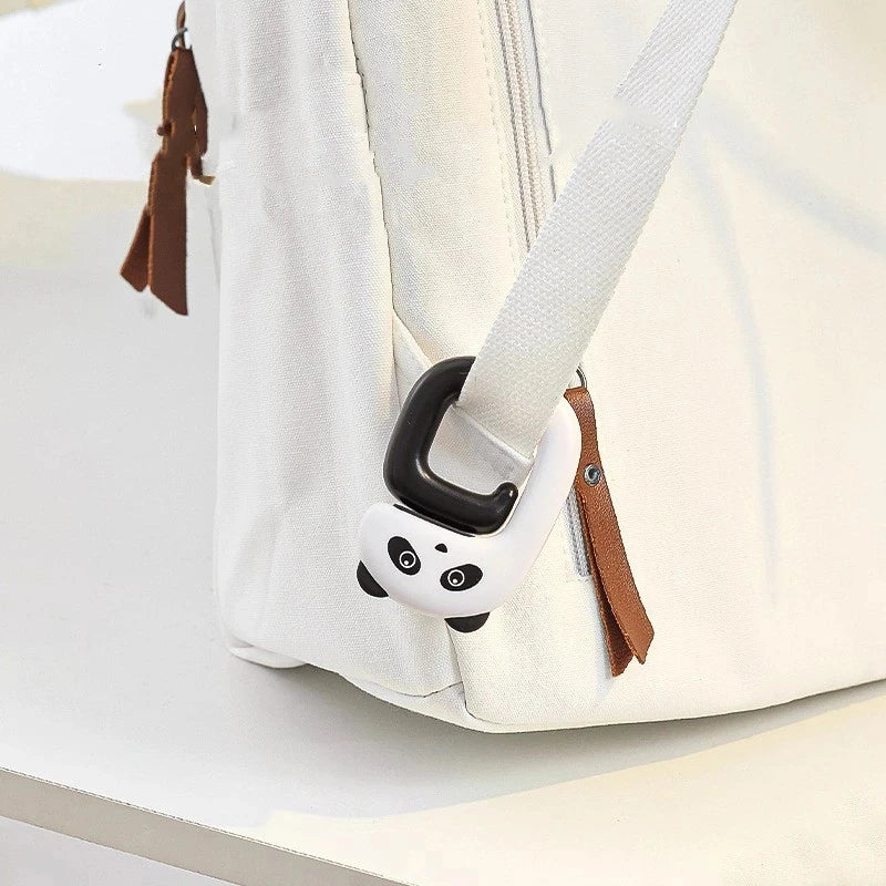 Bonito saco portátil gancho animal mesa de plástico, gancho bolsa de viagem, organizador titular decoração do escritório plástico ganchos laterais