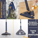 Esfregão de limpeza ajustável, alongado triangular