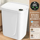 Lixeira com sensor inteligente lata de lixo com display tipo-c recarga automática lixeira para banheiro cozinha lixeira casa inteligente