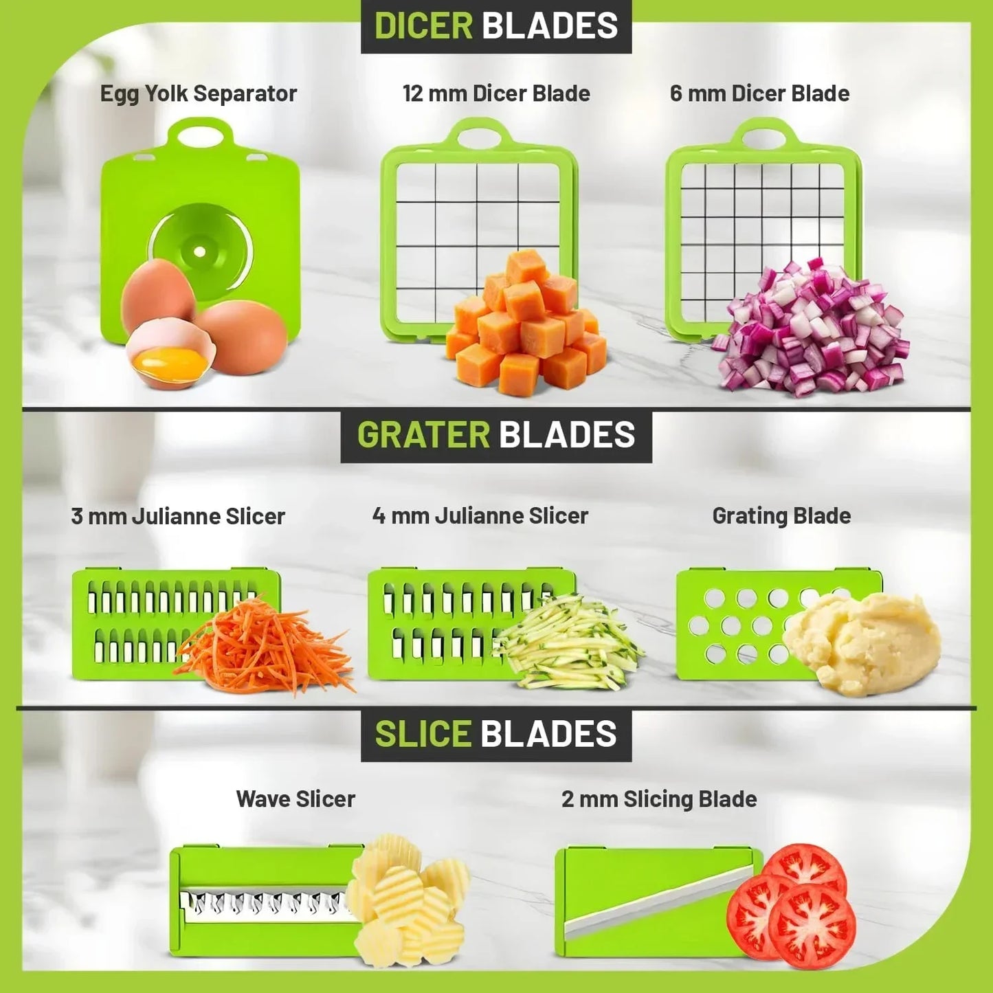 Cortador de vegetais multifuncional em 1, picador manual de alimentos, triturador de batata, fatiador de vegetais com recipiente, aparelho de cozinha