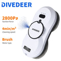 DIVEDEER robô de limpeza de janelas 5600PA grande sucção spray elétrico robô de limpeza de janelas prevenção de queda limpador remoto