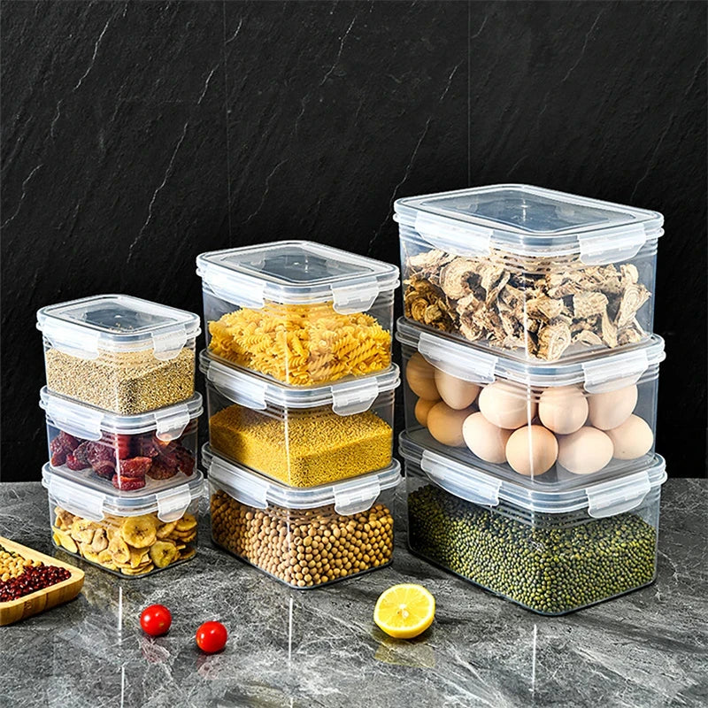 Conjunto de recipiente de armazenamento de alimentos para geladeira, 3 pacotes com tampas com filtro