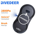 DIVEDEER robô de limpeza de janelas 5600PA grande sucção spray elétrico robô de limpeza de janelas prevenção de queda limpador remoto