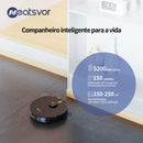 Robô Aspirador de Pó Neatsvor X600Pro com Mapeamento Inteligente, 6000Pa, Limpeza com Aspiração e Esfregão, 10 Mapas, Recarga Automática, Parede Virtual, 5200mAh, Bivolt