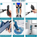 Desentupidor, poderoso êmbolo de vaso sanitário, tubo de aço inoxidável, desbloqueador pneumático de alta pressão, drenagem de ar, conjunto de ferramentas blaster