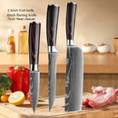 Facas de cozinha, Damasco faca do chef, conjunto profissional desossa, faca cutelo, faca utilitária japonês santoku, faca com capa