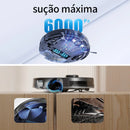 Robô Aspirador de Pó Neatsvor X600Pro com Mapeamento Inteligente, 6000Pa, Limpeza com Aspiração e Esfregão, 10 Mapas, Recarga Automática, Parede Virtual, 5200mAh, Bivolt