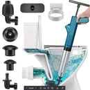 Desentupidor, poderoso êmbolo de vaso sanitário, tubo de aço inoxidável, desbloqueador pneumático de alta pressão, drenagem de ar, conjunto de ferramentas blaster