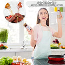 Frascos de vidro com tampas de bambu, conjunto tempero frascos, organizador, garrafas de armazenamento