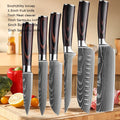 Facas de cozinha, Damasco faca do chef, conjunto profissional desossa, faca cutelo, faca utilitária japonês santoku, faca com capa