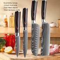 Facas de cozinha, Damasco faca do chef, conjunto profissional desossa, faca cutelo, faca utilitária japonês santoku, faca com capa
