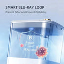 Lixeira com sensor inteligente lata de lixo com display tipo-c recarga automática lixeira para banheiro cozinha lixeira casa inteligente