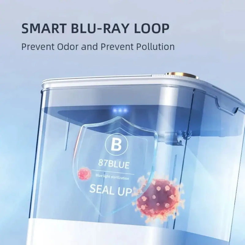 Lixeira com sensor inteligente lata de lixo com display tipo-c recarga automática lixeira para banheiro cozinha lixeira casa inteligente