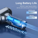 Aspirador de pó portátil para carro, sem fio, 95000pa, forte sucção, soprador 2 em 1, para casa e carro