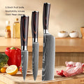 Facas de cozinha, Damasco faca do chef, conjunto profissional desossa, faca cutelo, faca utilitária japonês santoku, faca com capa