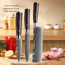 Facas de cozinha, Damasco faca do chef, conjunto profissional desossa, faca cutelo, faca utilitária japonês santoku, faca com capa